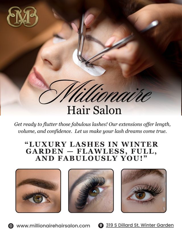 Winter Garden’s Luxury Lash Experts – Millionaire Hair Salon At Millionaire Hair Salon in Winter Garden, expert technicians... – @millionairehairsalon on Tumblr